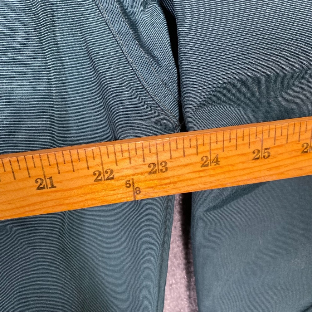 Carhartt Jacket J72 Teal Nylon Lightweight Men's Size L Full Zip Fleece Lined - Picture 7 of 10